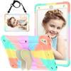 Hogenl Cover per ipad 9 Generazione Custodia, iPad 10,2 Pollici, 2021/2020/2019 Modello, 9a/ 8a/ 7a Generazione con supporto per matita & tracolla, farfalla stand per ragazze, Colorata