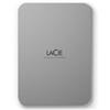 LaCie Seagate LaCie Mobile Drive STLP4000400 - Festplatte - 4 TB - extern (tragbar) - USB 3.2 Gen 1 (USB-C Steckverbinder) - Moon Silver (STLP4000400)