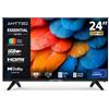 Antteq AE24H5-Q1 HD LED Televisore 24 Pollici Sottocosto, Triple Tuner DVB-C/T2/S2, con VGA, AV, HDMI, USB-Media Player, CI+, Dolby Audio, Hotel Modus 2026 [Classe di efficienza energetica E]