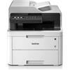 Brother MFCL3730CDN Stampante Multifunzione a Colori LED, FAX, Velocità 18 ppm, Stampa Fronte/Retro Automatica, Rete Cablata (no Wi-Fi), USB 2.0 Hi-Speed, Toner 1000 Pagine