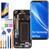 HLYGZX Display Schermo per Samsung S8+ Plus G955F G955W G955A TFT Nero con Cornice | Senza Impronte Digitali，con kit di riparazione，TFT LCD，HD Display，Sostituire lo schermo,Schermo non Curvo,per Modello:G955FD