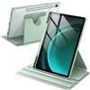 JETech Custodia Rotante per Samsung Galaxy Tab S10 Lite / S10 FE / S9 FE 10,9 Pollici / S9 11 Pollici con S Pen Holder, 360 Gradi Rotazione Protettiva Supporto Cover Chiaro Retro (Verde menta)