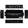 HDSUNWSTD YPbPr - Convertitore RGB/5 RCA Component/VGA a HDMI con audio (3,5 mm) - PC a HDMI, supporta 1080p 60/50Hz, 720p 60/50Hz Scaler Converter per PC Laptop Display Computer Proiettore