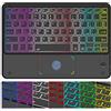 HZD Tastiera Wireless Bluetooth con Touchpad, Rechargeable Tastiera Universale Ultra Sottile per Tablet, Tastiera Retroilluminata per Tablet Samsung/IOS/Android/Windows/Telefoni, Layout Italiano QWERTY