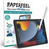 PAPERFEEL 2 Pezzi Pellicola Protettiva per iPad 9a 8a 7a Generazione 2021 2020 2019, Pellicola Carta PET per iPad da 10,2 pollici Antiriflesso, Anti-impronta Digitale, Antigraffio, Facile installare