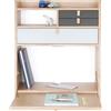 Hartô - Scrivania a muro Gaston - Grigio - MDF rivestito in rovere - Designer Florence Watine