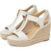 Michael Kors Berkley Mid Espadrillas Zeppa Sandalo Donna, Bianco Ottico 1, 40 EU