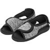 XINCHIA Pantofole per diabetici regolabili per donne e uomini, con punta aperta, edema, pantofole gonfie, extra larghe, sandali ortopedici per alluce valgo, in memory foam, antiscivolo, scarpe da passeggio