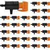 Hydrogarden 30 Pezzi Irrigazione Sprinkler Head, 1/4'' Regolabile Micro Kits Irrigatori Emettitore Sistema di Irrigazione a Goccia per Giardino