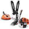 FUXTEC Decespugliatore a scoppio FX-MS162 - Motore 2 tempi 62cc - Testina a filo e lama in metallo - Impugnatura doppia ergonomica - Serbatoio 1L - Sistema antivibrazione - Tracolla inclusa