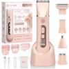 EaseAura Rasoio Elettrico Donna 5 In 1, Depilatore Corpo Parti Intime Viso