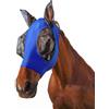 Cosiesnest Maschera antimosche per cavallo, in lycra, taglia M, morbida e traspirante, con protezione UV e tappi per le orecchie, maschera per cavallo per pascolo, equitazione e stalla, elasticizzata, comoda