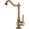 llffssdg Rubinetto alto in ottone anticato, miscelatore monocomando per bagno, rubinetto miscelatore per lavabo con beccuccio girevole a 360°