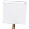 TOYANDONA Paralume rettangolare bianco decorativo in tessuto, piccolo paralume per lampada da tavolo e lampada a sospensione, facile da montare, protezione antipolvere e delicata diffusione della luce