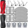 BaBuzom Kit Accessori di Ricambio per Roborock Saros 20 Sonic Aspirapolvere, 1 Spazzola Principale, 4 Sacchetti, 4 HEPA Filtri, 4 Panno, 4 Spazzole Laterali
