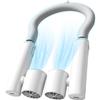 LUCYLANKER Ventilatore da Collo, Ventilatore Portatile con Anello di Raffreddamento Congelabile, Ventilatore USB-C Ricaricabile Staccabile in 2 Ventilatori Portatili per Viaggio, Campeggio, Outdoor