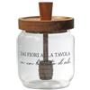 LA PORCELLANA BIANCA - I Garbati Mieliera con Servimiele 400 ml, Vetro Borosilicato