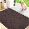 FCSDETAIL Zerbino Interno 80 x 120 cm, Tappetino Antiscivolo e Lavabile in Lavatrice, Tappetino d'Ingresso Assorbenti per Cane, Ingresso, Porta e Corridoio