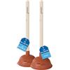 kör4u Set di 2 pali, 110 e 140 mm, ideale per WC, bagno, cucina, doccia e lavandino, forte potenza di aspirazione