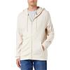 Tommy Hilfiger Maglione da Uomo con Cappuccio e Cerniera, Beige (Avena mélange), S