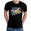 OM3 Back to The 90's T-Shirt | Uomo | Anni '90 Retrò Novanta 90 II | S - 5XL, Nero, L