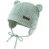 XIAOHAWANG Bambino Earflap Beanie Cappello Morbido Bambino Knit Berretti Carino Orso Neonato Bambino Ragazza Cappelli Autunno Inverno