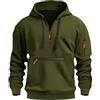 Volemo Felpa Uomo con Zip e Cappuccio Hoodie Cotone Felpe Palestra Alta visibilità Giacca Sportiva