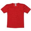 Cosilana, Maglietta intima per bambini, 70% lana e 30% seta, Colore: rosso, 92