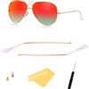 HiCycle2 FOOUS Parti di ricambio per braccio per occhiali da sole Ray-Ban Aviator RB3025, Common