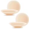 Apriddeo 2 Paia di Copricapezzoli riutilizzabili Senza Cuciture, Aderenti, Non appiccicosi, Beige, Medium
