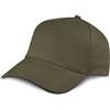 Generico Cappello con Visiera 5 Pannelli in 100% Cotone Colorato, Berretto Semplice per Adulto e Bambino Regolabile a Strappo Visiera Rigida, Versione Singola o in Formato Convenienza da 10 Pezzi
