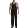 Yukirtiq Salopette da Lavoro da Uomo Pantaloni Lunghi Salopette Tuta da Lavoro con Bretelle, Nero, L