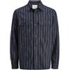 JACK & JONES Premium Overshirt Comfort Fit Overshirt | Comfort Fit, A righe, Maniche lunghe, Casual, Temperatura massima di 40°C ciclo delicato