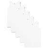 Fruit of the Loom 5-Pack Athletic Mens Canotta, Bianco (White), Medium (Pacco da 5) Uomo