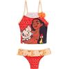 Disney Costume da bagno da bambina Moana Tankini a due pezzi deluxe per piscina e spiaggia, Arancione, 5-6 Anni