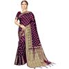 Nivah Fashion Donne Sari in Seta Kanjivaram Banarasi Arte Indiana con Camicetta, Viola
