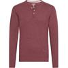 !Solid Volko Maglia Maglie A Maniche Lunghe da Uomo con Collo Grandad