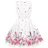 BlackButterfly Vestito Bambina Kira Fiori, Bianco - Fairy, 3-4 Anni