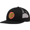Santa Cruz Classic Dot snapback truckerpet black
