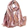 Trillion LONDON® Sciarpa da donna in 100% seta, leggera, con motivo animalier, regalo di lusso per San Valentino, 180 cm x 90 cm