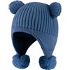 KAKU NANU Cappello Unsex Invernale Bimbo Berretto Bambina con PON PON 6 Mesi-4 Anni Cappello Neonato Termico Fleece Scalda Orecchie Colore Multiplo