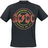 Beats & More AC/DC High Voltage Aus. 73 - Maglietta in cotone biologico durevole, per fan AC/DC, Nero , S