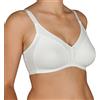 Selene, Reggiseno Donna Post-Operatorio Protesico, in Cotone, Collezione Caricia, Colore Bianco, Taglia 4C
