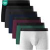 Falechay Boxer Uomo 6 Pack Mutande Senza Graffi Scivolare Intimo Boxer Sportivo Mutande per Uomo Pantaloncini retrò Cotone Slip S-3XL Mehrfarbig 3XL