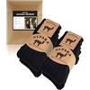 FORVEVO 4 paia calze alpaca da donna 35-38,calze lana uomo,invernali calde con alpaca,termiche in maglia soffice per uso quotidiano, escursioni, trekking(nero)