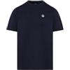 NORTH SAILS T-Shirt Uomo in Jersey di Cotone Organico con Patch Logo