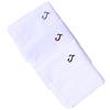 Hell Blues Fazzoletto da uomo con monogramma ricamato con iniziali, confezione da 3 pezzi, 100% cotone, misura king size, colore bianco, idea regalo, J, 18inch X 18inch