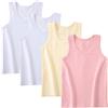 Lohhbve 4 Pack Bambini Classic Solid Camisole Undershirt per 2-10 Anni Ragazze del Bambino Cotone Racerback Tank Top Multipack