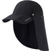Bassdash UPF 50 + Cappello da Pesca Pieghevole Cappello da Baseball cap con Collo Rimovibile Flap Portatile per Uomini Donne Golf Escursionismo