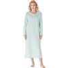 Keyocean Camicia da Notte da Donna in Cotone, a Maniche Lunghe, Biancheria da Notte